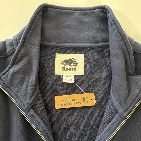NWT ROOTS Zip Up Sweater Mens’s - Picture 4 of 8